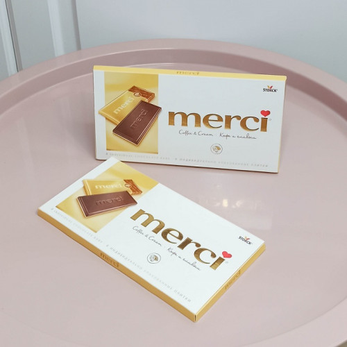 Merci кофе и сливки шоколад, 100 г