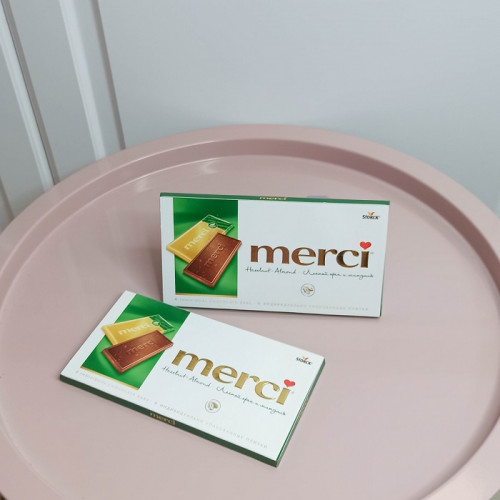 Merci Шоколад лесной орех и миндаль, 100 г