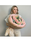 Букет "Фернанда" с розовыми гвоздиками — доставка Раменское